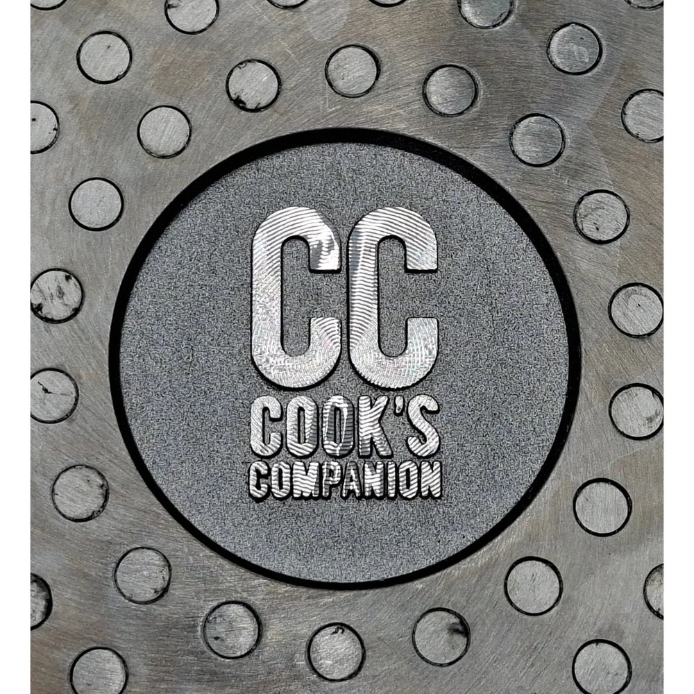 Cook's Companion Flip Grill Pan Ceramic Nonstick w Rack Gasket Black